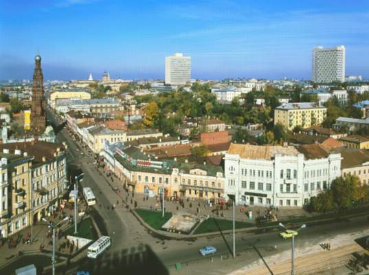 Панорама города.